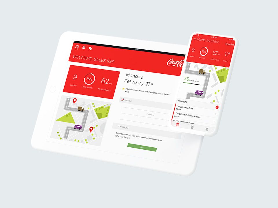 Coca Cola Sales-Force App for iOS